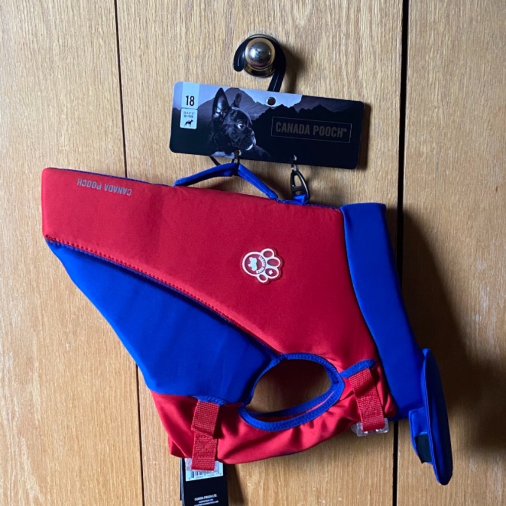 Canada Pooch Red and Blue Dog Life Vest